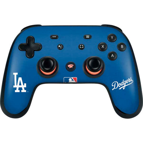 MLB Los Angeles Dodgers - Solid Distressed Google Stadia Controller Skin